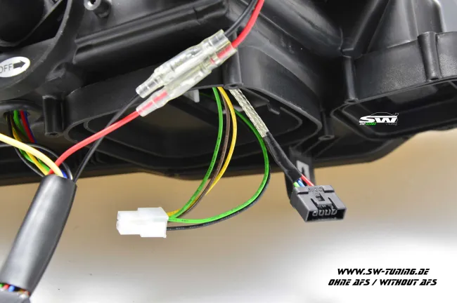 SW-Ltube Angel Eye Xenon Scheinwerfer für 3er BMW E92 E93 05-08 High U-LED TFL-Standlicht Black ohne AFS