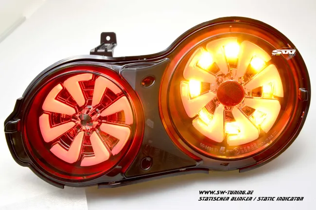 SW-Celi LED taillights for Nissan GT-R R35 09-16 Black/smoke White-Lightbar