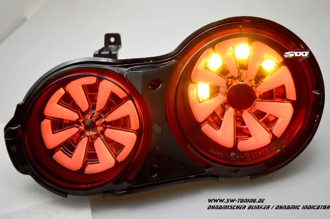 SW-Celi LED taillights for Nissan GT-R R35 09-16 Black/smoke White-Lightbar