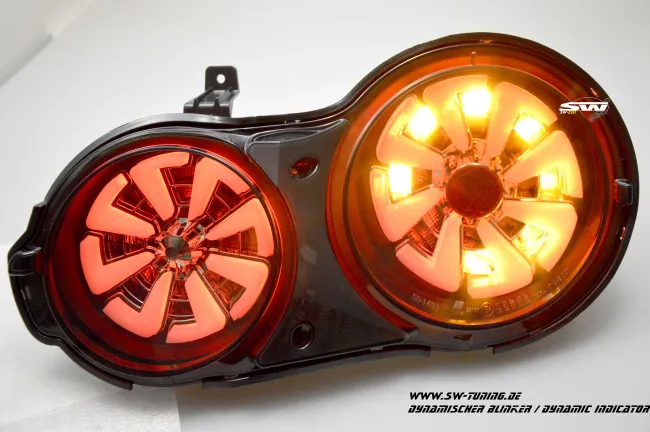 SW-Celi LED taillights for Nissan GT-R R35 09-16 Black/smoke White-Lightbar