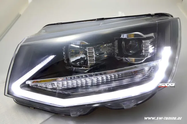 SW-DRLTube Scheinwerfer für VW T6 Typ SG 16-20 LED Tagfahrlicht Lighttube black