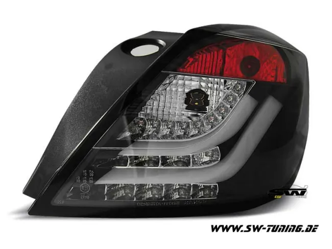 SW-Celi LED Rückleuchten für Opel Astra H GTC 3Türer 05-10 black/clear Lightbar