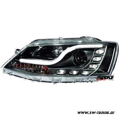 SW-DRLTube Scheinwerfer für VW Jetta VI Typ162 10-14 LED TFL-Lighttube black