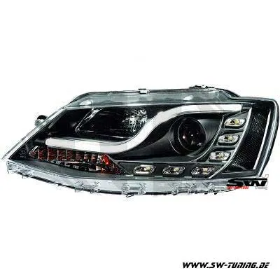 SW-DRLTube Scheinwerfer für VW Jetta VI Typ162 10-14 LED TFL-Lighttube black