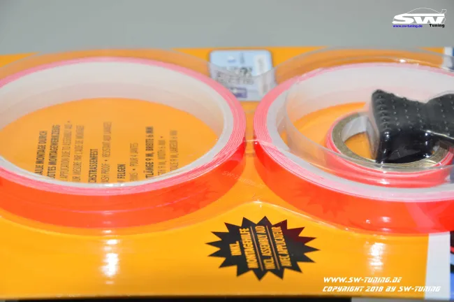 Felgen Pinstripes Neon Rot Foliatec 9,4m 1,33EUR/m