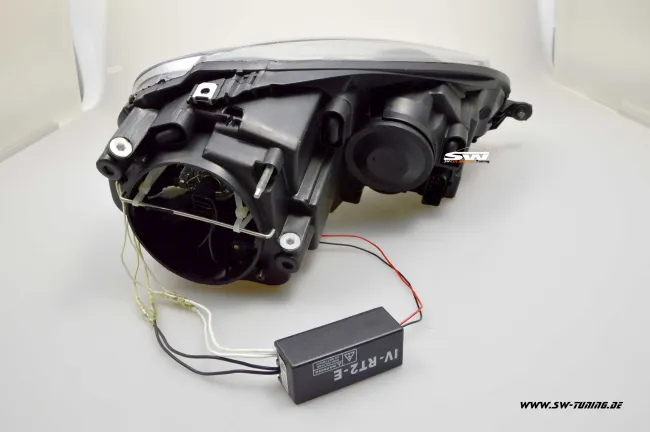 SW Angel Eye Scheinwerfer VW Golf 5 03-08 black CCFL-Standlichtringe LED Standlicht Lighttube
