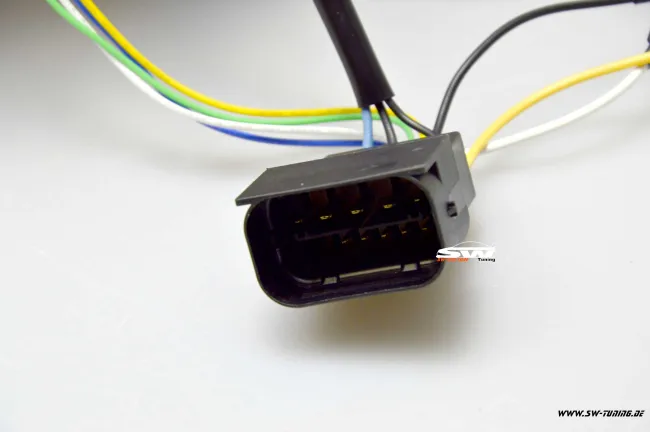 SW-DRLtube Angel Eye Xenon Scheinwerfer für BMW X5 E70 07-10 High LED U-DRL Black ohne AFS