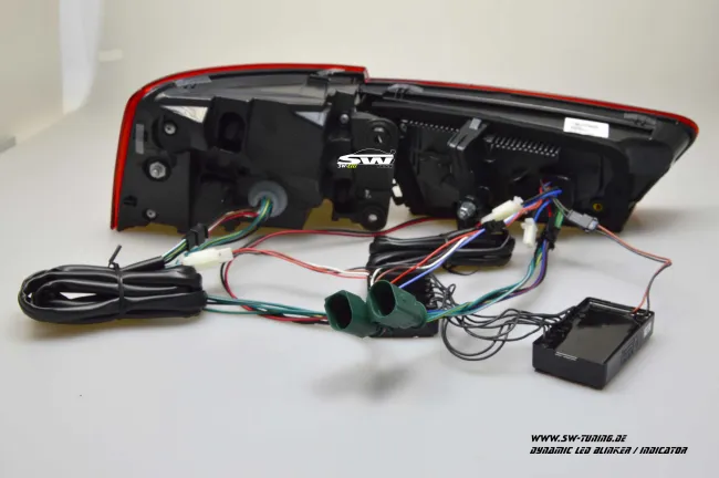 SW-Celi LED Rückleuchten für Audi A6 4G Limousine 11-14 Lightbar red clear