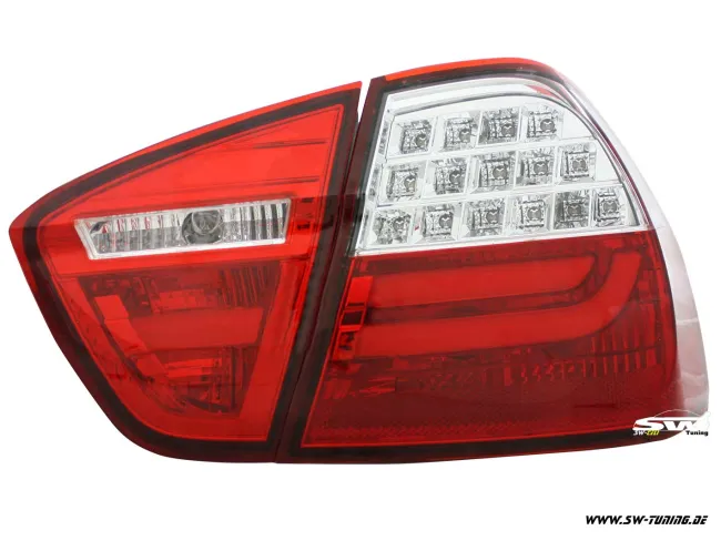 SW-Celi LED taillights for 3Series BMW E90 sedan 05-08 red smoke Lightbar (not 335d)