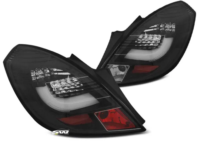 SW-Celis LED Rückleuchten Opel Corsa D 06-14 3Türer Black/clear Lightbar