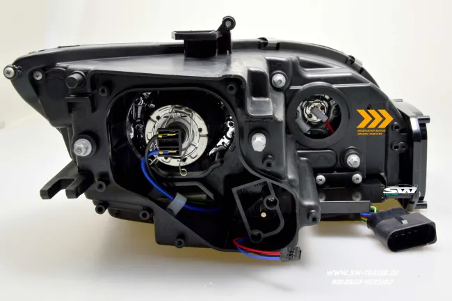 SW-Tube Scheinwerfer für Audi TT 8J 06-14 mit LED dynamischer Blinker black