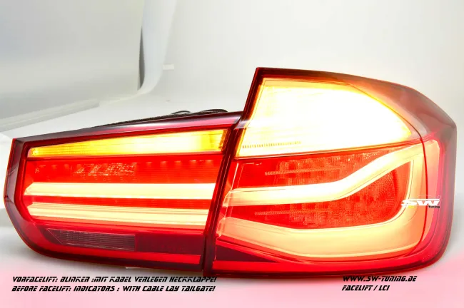 SW-Celis LED taillights for 3Series BMW F30 sedan 12-15 red LED Lightbar