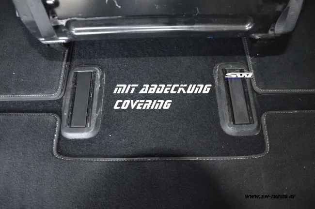 SW Sitzanker Abdeckung passend für VW T5 / T6 ausgebaute Sitzbank für Kunststoffrahmen