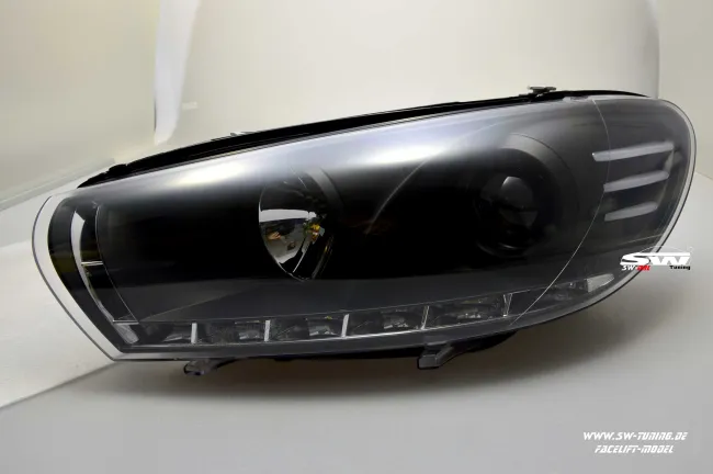 SW-DRL Scheinwerfer VW Scirocco III Typ 13 Facelift 15-17 LED-Tagfahrlicht black