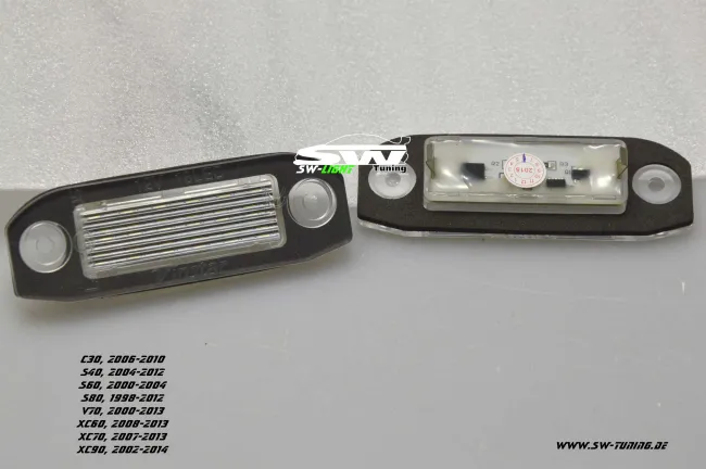 LED Kennzeichenbeleuchtung für Volvo C30 S40 S60 S80 V70 XC60 XC70 XC90 (siehe Liste)