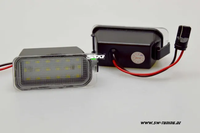 SW-Light LED Kennzeichenbeleuchtung für Ford Mondeo Mk4-Mk5 Fiesta JA8 Mk7 Kuga 08-14
