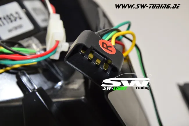 SW-Celi LED taillights for VW Golf 5 03-09 Lightbar black / clear