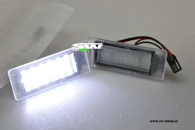 SW-Light LED Kennzeichenbeleuchtung für Opel Insigina A Sportstourer 09-17 / Mokka 12-18