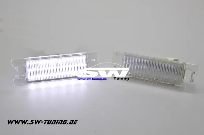 SW-Light LED Kennzeichenbeleuchtung für Fiat Grande Punto 199 / Punto 188 / Alfa 147 166 159 GT
