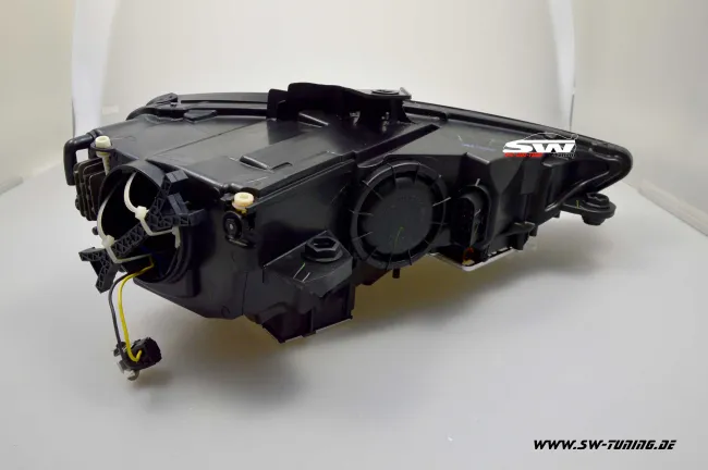 SW-DRLTube Scheinwerfer für AUDI A3 Typ 8V 13-16 LED Tagfahrlicht Lighttube black/chrom