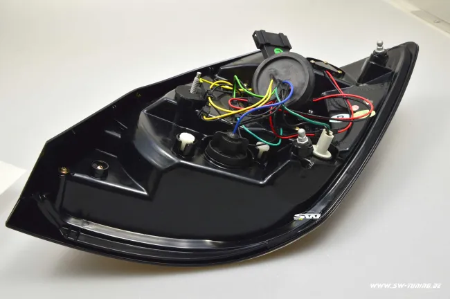 SW-Celi LED Rückleuchten Skoda Fabia II 5j 5Türer 07-15 black/clear Lightbar