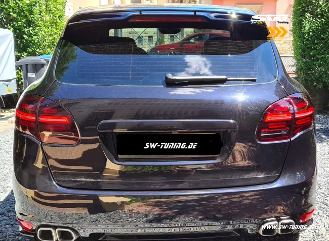 SW-Celi LED Rückleuchten passend für Porsche Cayenne II 92A 958 11-14 mit LED dynamischer Blinker cherry red/clear