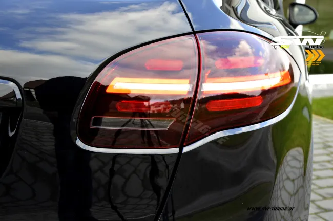 SW-Celi LED Rückleuchten passend für Porsche Cayenne II 92A 958 11-14 mit LED dynamischer Blinker cherry red/clear