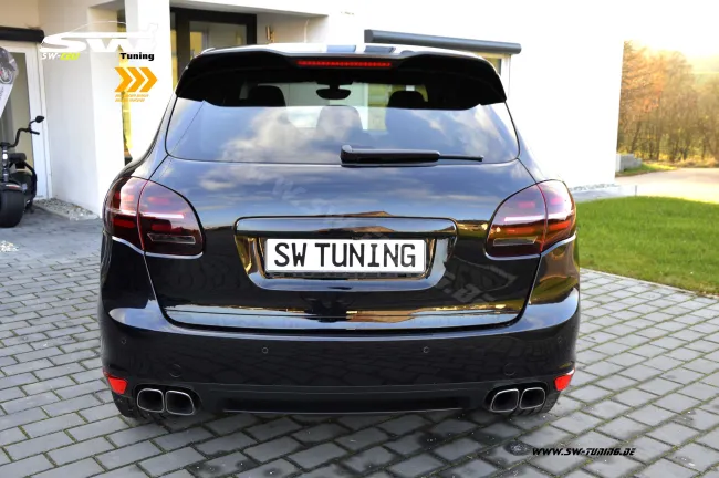 SW-Celi LED Rückleuchten passend für Porsche Cayenne II 92A 958 11-14 mit LED dynamischer Blinker cherry red/clear