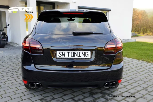 SW-Celi LED Rückleuchten passend für Porsche Cayenne II 92A 958 11-14 mit LED dynamischer Blinker cherry red/clear