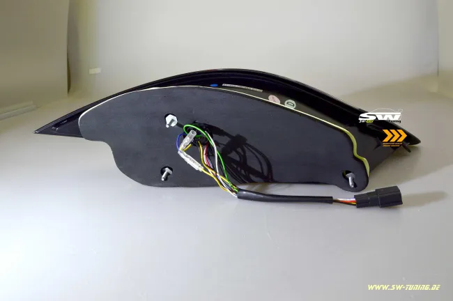 SW-Celi LED Rückleuchten für Porsche Boxster Cayman 987.2 Facelift 10-14 Black/clear Lightbar