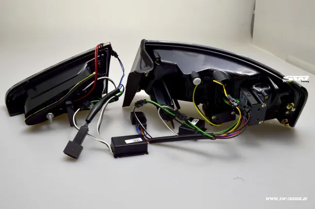 SW-Celi LED Rückleuchten passend für Audi A5 8F 8T3 07-11 Black/clear Lightbar 2Türer für Werks LED