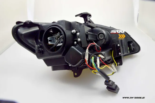 SW-DRLtube Angel Eye Xenon Scheinwerfer BMW Z4 E89 09-13 LED TFL-Standlichtringe Wischblinker black