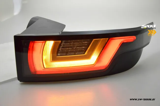 SW-Celi Voll LED Rückleuchten Range Rover Evoque 11-18 L538 Black/clear Lightbar