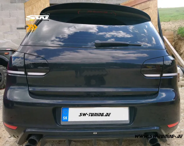 SW-Celi LED Rückleuchten für VW Golf 6 Black/smoke/white mit dynamischen LED Blinker Lightbar