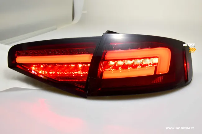 SW-Celi LED Rückleuchten passend für Audi A4 B8 8K Limo Facelift 12-15 red/smoke LED Wischblinker für Serien LED