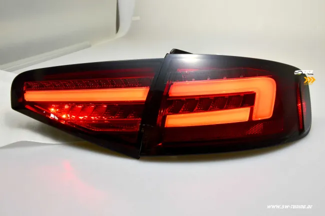 SW-Celi LED Rückleuchten passend für Audi A4 B8 8K Limo Facelift 12-15 red/smoke LED Wischblinker für Serien LED