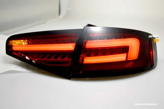 SW-Celi LED Rückleuchten passend für Audi A4 B8 8K Limo Facelift 12-15 red/smoke LED Wischblinker für Serien LED