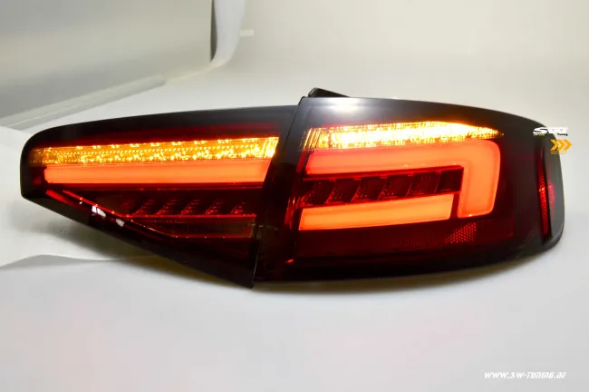 SW-Celi LED Rückleuchten passend für Audi A4 B8 8K Limo Facelift 12-15 red/smoke LED Wischblinker für Serien LED