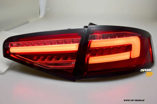 SW-Celi LED Rückleuchten passend für Audi A4 B8 8K Limo Facelift 12-15 red/clear LED Wischblinker für Serien LED