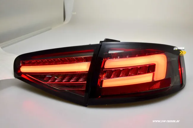 SW-Celi LED taillights suitable for Audi A4 B8 8K Limo Facelift 12-15 smoke LED wiper indicators for series LED
