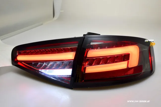 SW-Celi LED taillights suitable for Audi A4 B8 8K Limo Facelift 12-15 smoke LED wiper indicators for series LED