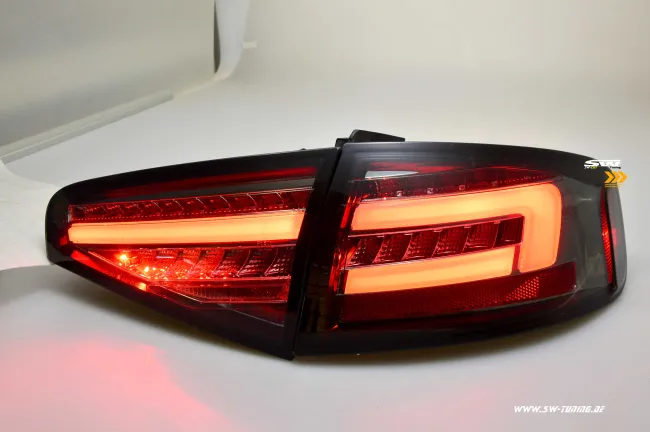 SW-Celi LED taillights suitable for Audi A4 B8 8K Limo Facelift 12-15 smoke LED wiper indicators for series LED