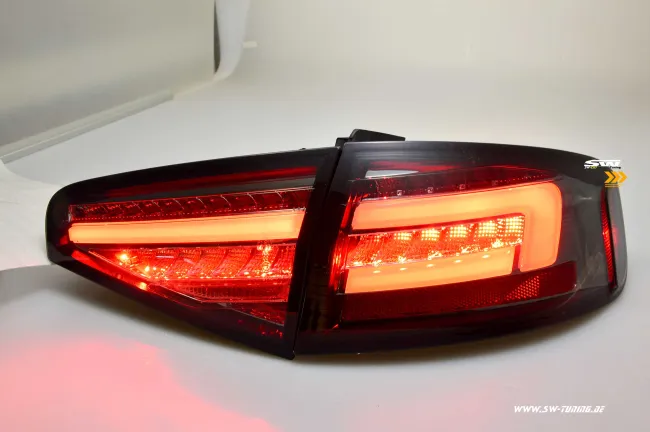 SW-Celi LED taillights suitable for Audi A4 B8 8K Limo Facelift 12-15 smoke LED wiper indicators for series LED
