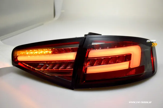 SW-Celi LED taillights suitable for Audi A4 B8 8K Limo Facelift 12-15 smoke LED wiper indicators for series LED