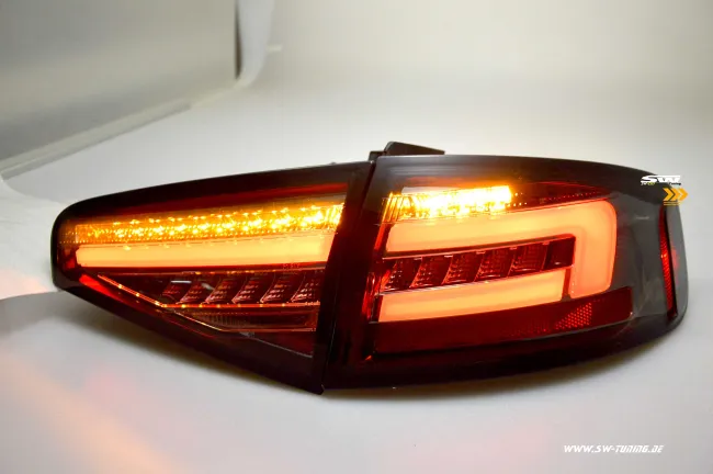 SW-Celi LED taillights suitable for Audi A4 B8 8K Limo Facelift 12-15 smoke LED wiper indicators for series LED