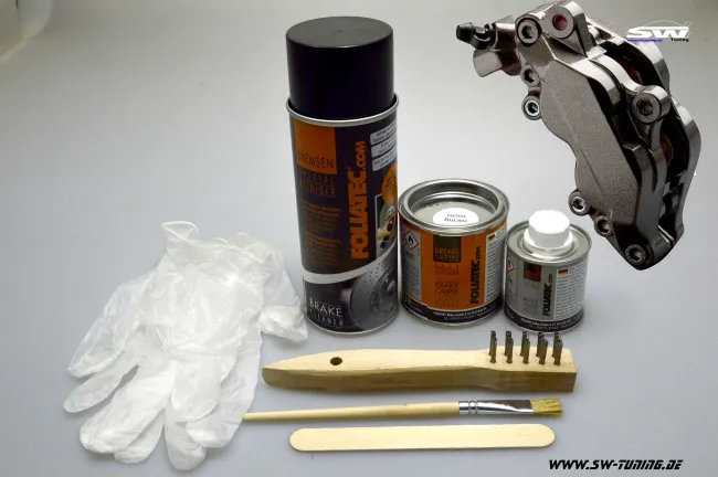 Bremssattel Lack-Set carbon metallic 7 teilig Foliatec 575ml (1l/52,09EUR)