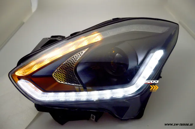 SW-DRLTube Scheinwerfer Suzuki Swift AZ/RZ 17-21 Black LED Wischblinker / LED TFL