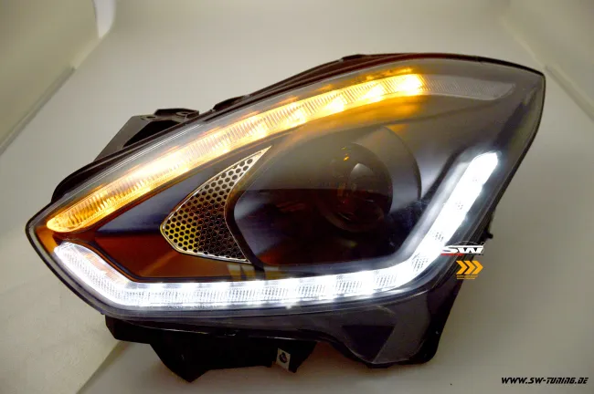 SW-DRLTube Scheinwerfer Suzuki Swift AZ/RZ 17-21 Black LED Wischblinker / LED TFL