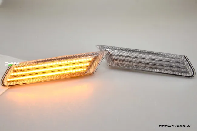 SW-Light LED Seitenblinker passend für Porsche 911 997 05-11 White/black/clear