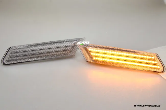 SW-Light LED Seitenblinker für Porsche Boxster Cayman 987 05-13 white/black/clear